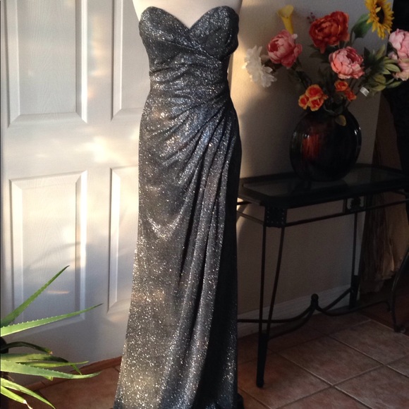 Cinderella Dresses & Skirts - Charcoal Glittery Strapless Party Dress